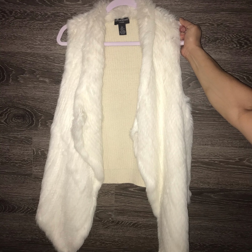 Rabbit fur vest